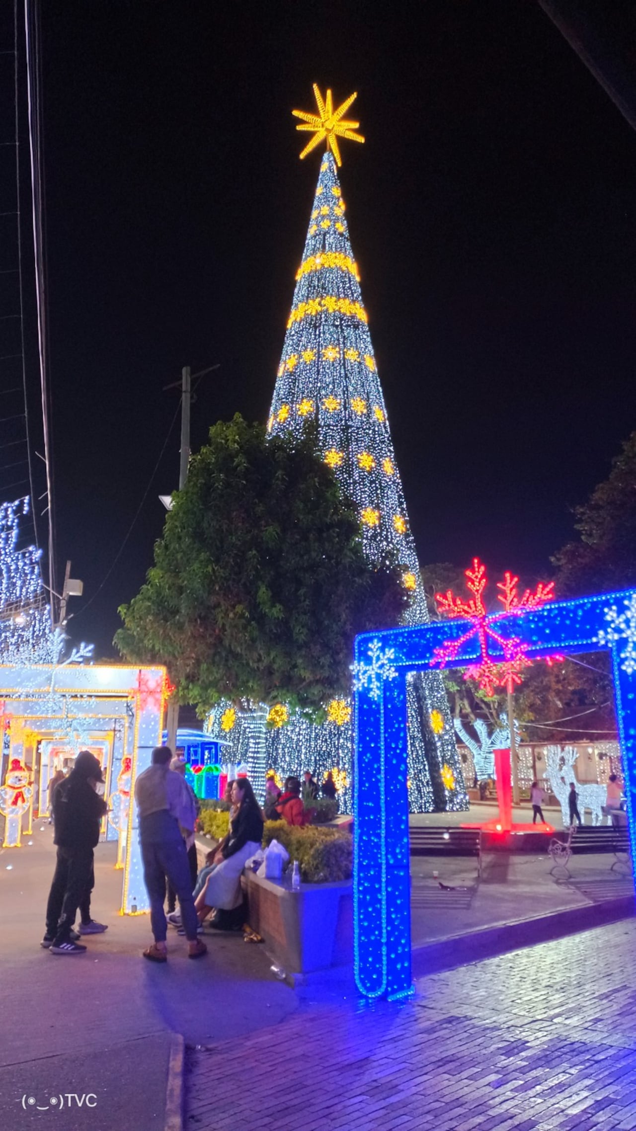 Alumbrado navideño en Cota, Cundinamarca