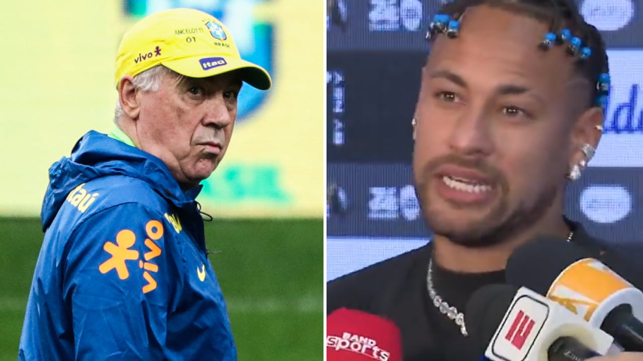 Neymar le mandó mensaje a Carlo Ancelotti sobre su próxima convocatoria con Brasil