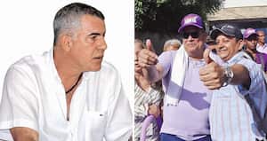 La Fiscalía afirma que el empresario Gabriel ‘el Turco’ Hilsaca (izq.) y el exnarco Santander Lopesierra (der.) habrían dado dinero a Nicolás Petro.