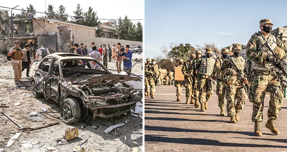 Los talibanes se congratularon de la partida de tropas extranjeras de la base de Bagram, situada a 50 km al norte de la capital afgana.