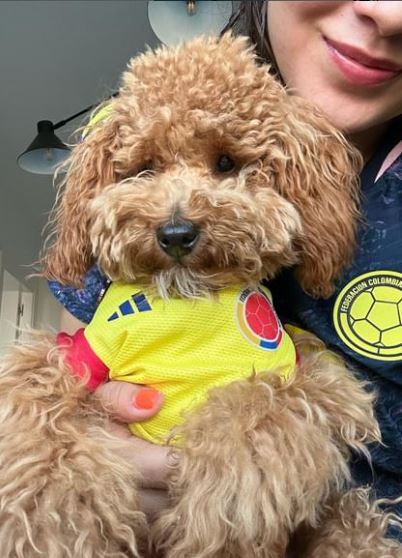 Valentina Herrera presumió a Rayo, el perro que tiene con Linda Caicedo