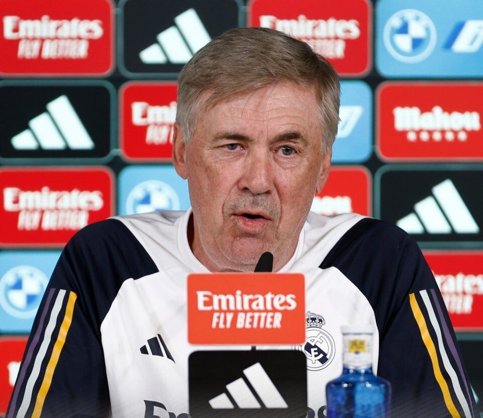 Carlo Ancelotti, DT del Real Madrid.