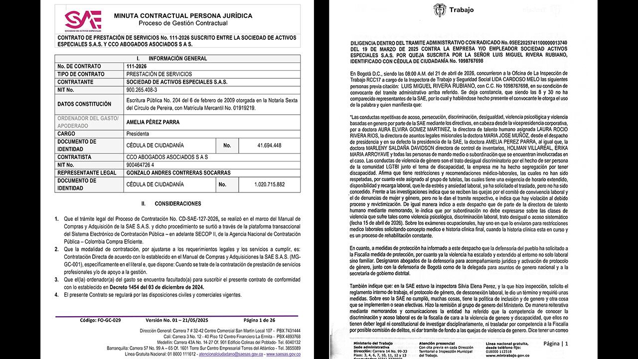 Documentos en poder de SEMANA. 