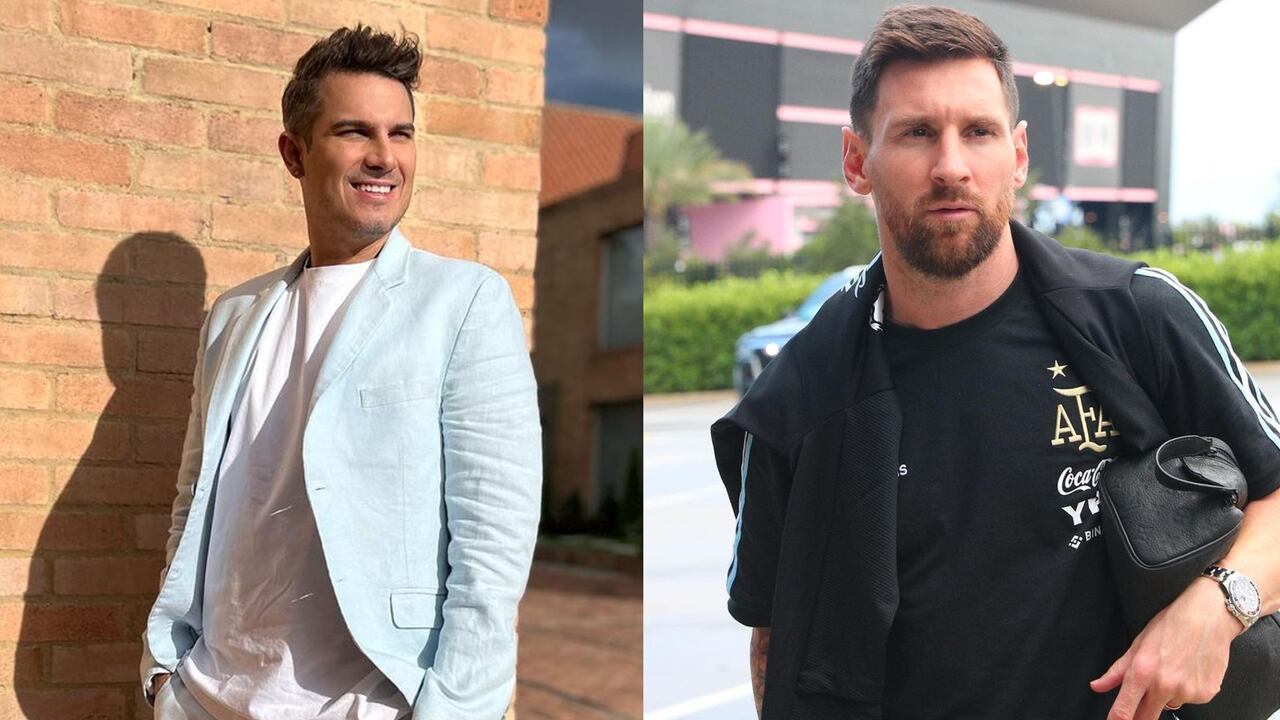 Pipe Bueno y Lionel Messi