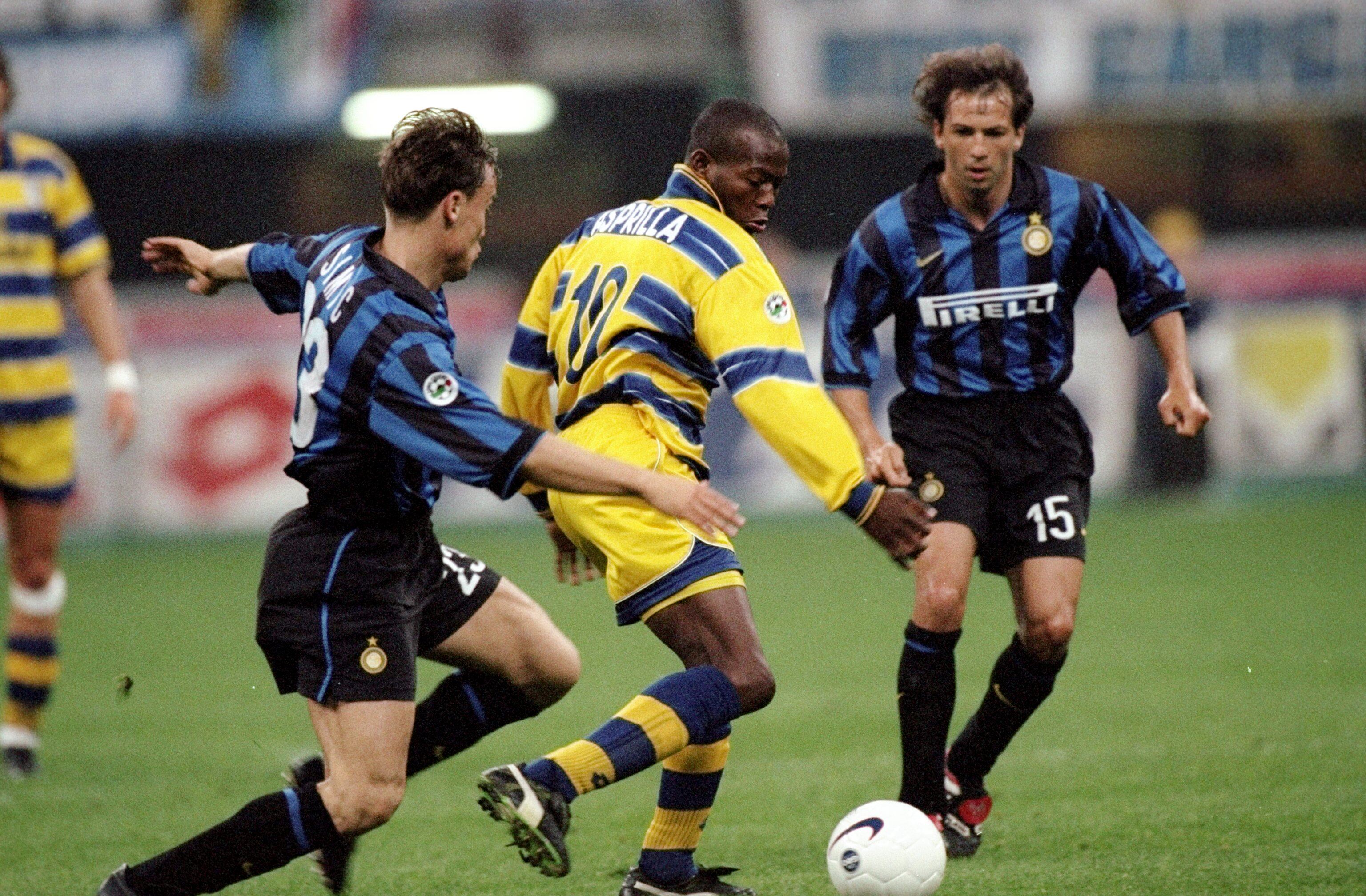 Faustino Asprilla en su paso por el Parma.