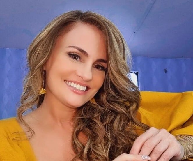 Aura Cristina Geithner es una hermosa actriz y modelo de 55 años. Foto: Instagram Aura Cristina Geithner.