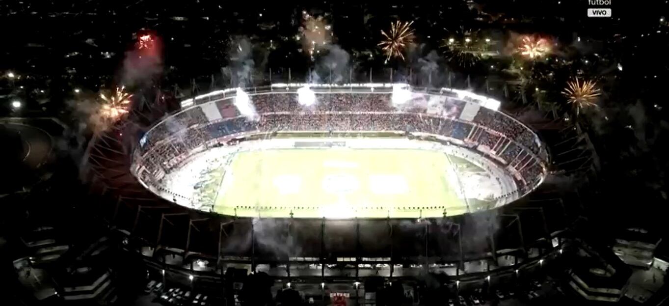 Imagen aérea del estadio Metropolitano.
