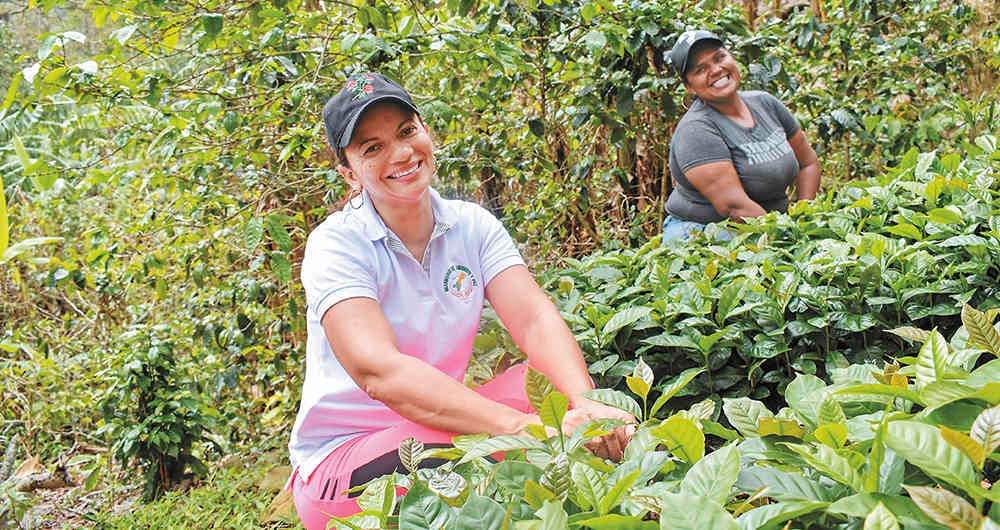 Mayerly Aragón, líder comunitaria y víctima del conflicto, forma parte del proyecto Farycafé junto a excombatientes de las Farc.