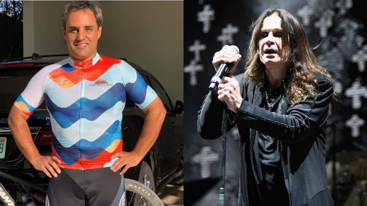 Juan Pablo Montoya se tomó una foto con Ozzy Osbourne en 2001.