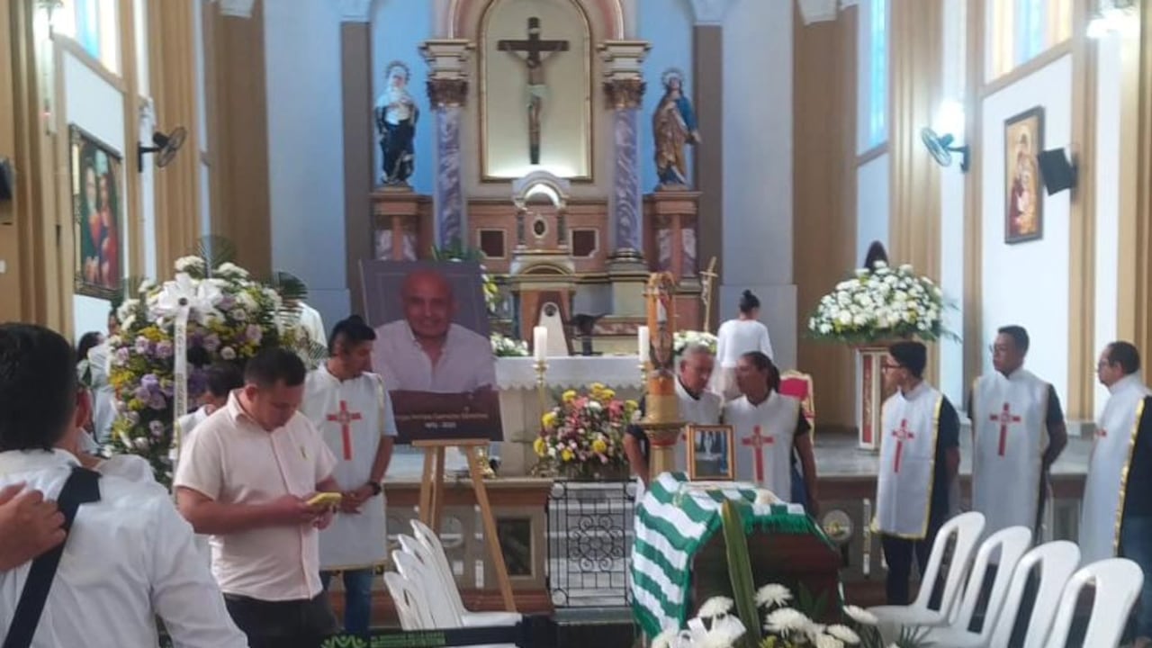 Sepelio Luis Felipe Carreño, en Villavicencio.