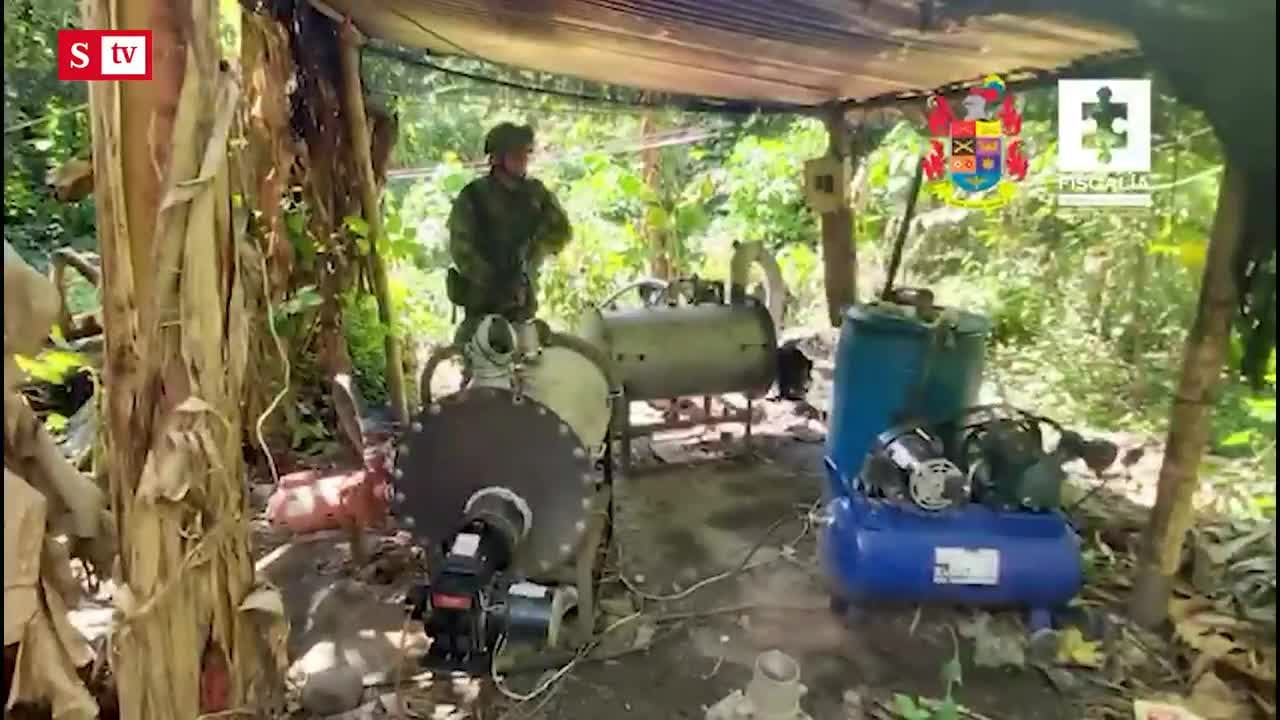 Destruido laboratorio operado por el ELN donde se procesaban cinco toneladas de cocaína al mes