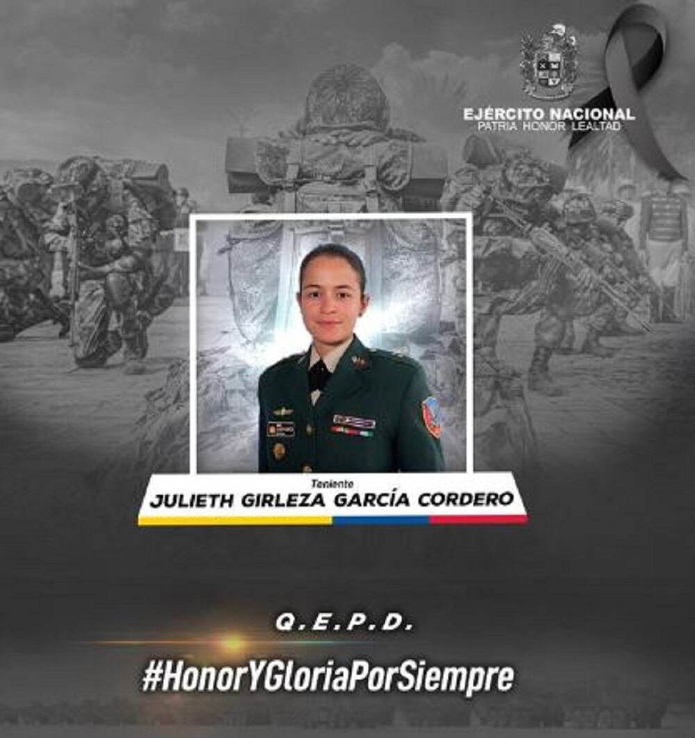 La teniente falleció este domingo en un trágico accidente