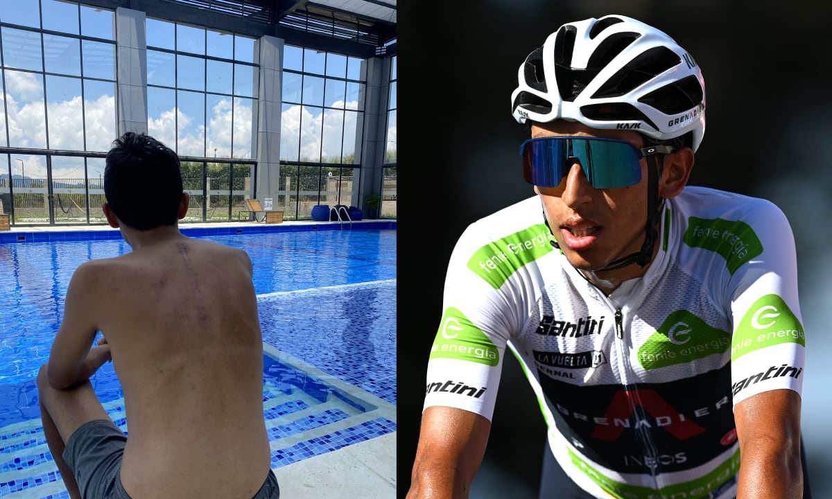 Egan Bernal. Foto: Twitter @Eganbernal//Getty Images/Stuart Franklin