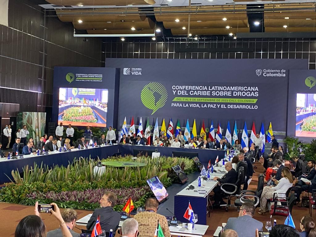 Cumbre de Drogas en Cali. Reunión entre el presidente Gustavo Petro y su homólogo de México, Andrés Manuel López Obrador.