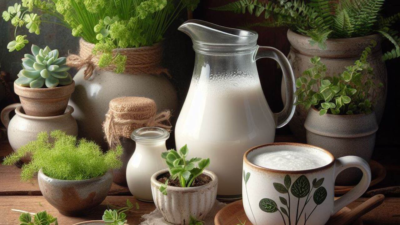 Los beneficios de regar las plantas con leche