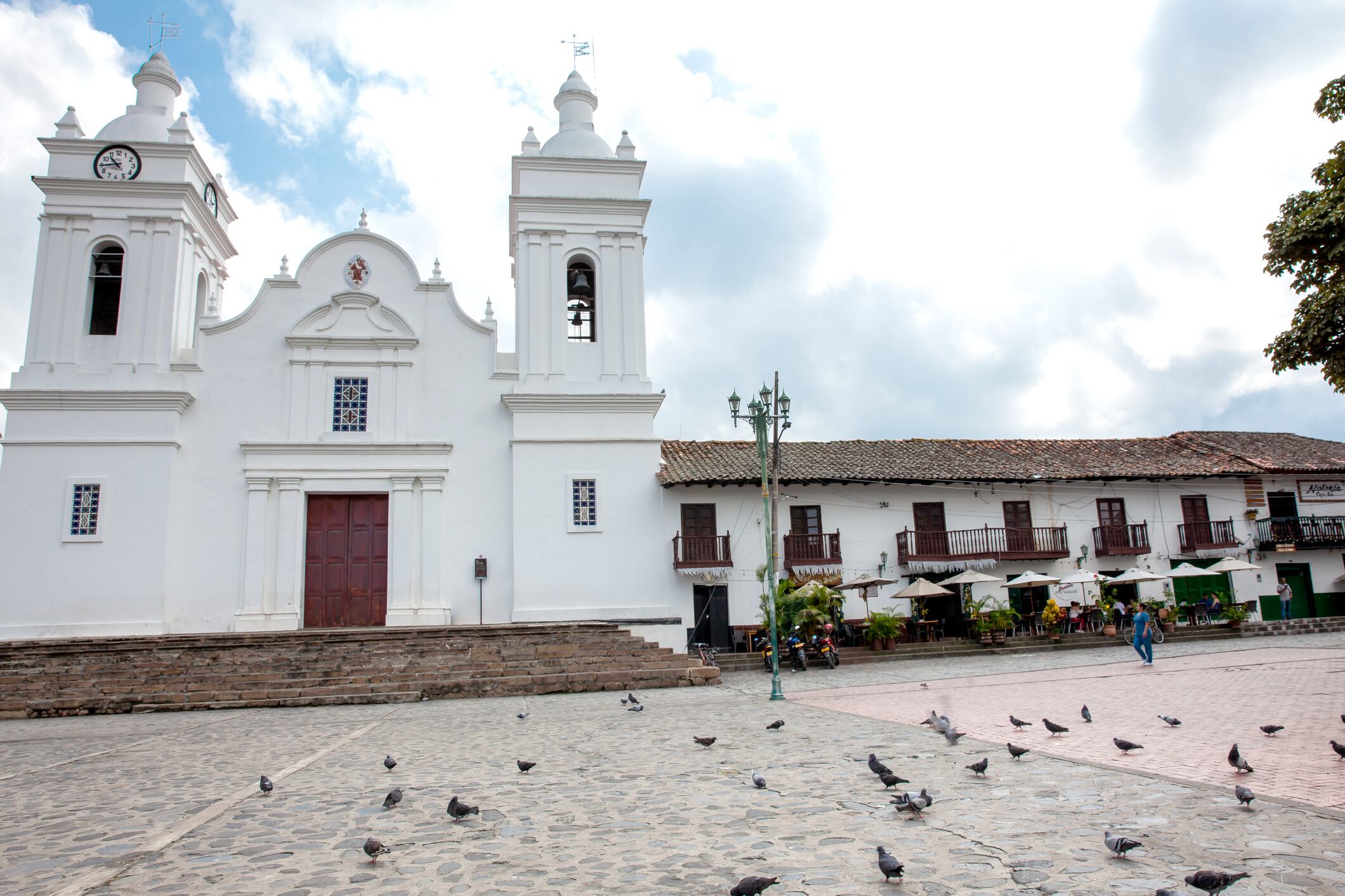 Plaza central en Guaduas