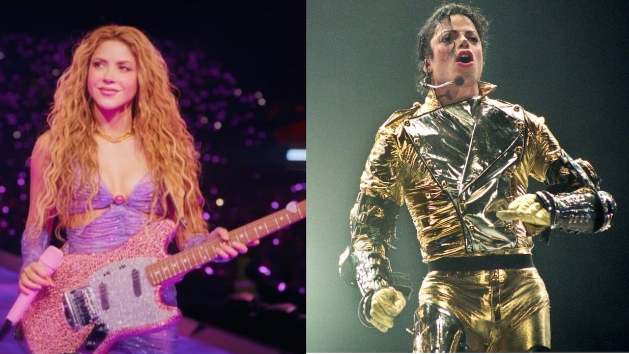 Shakira y Michael Jackson.