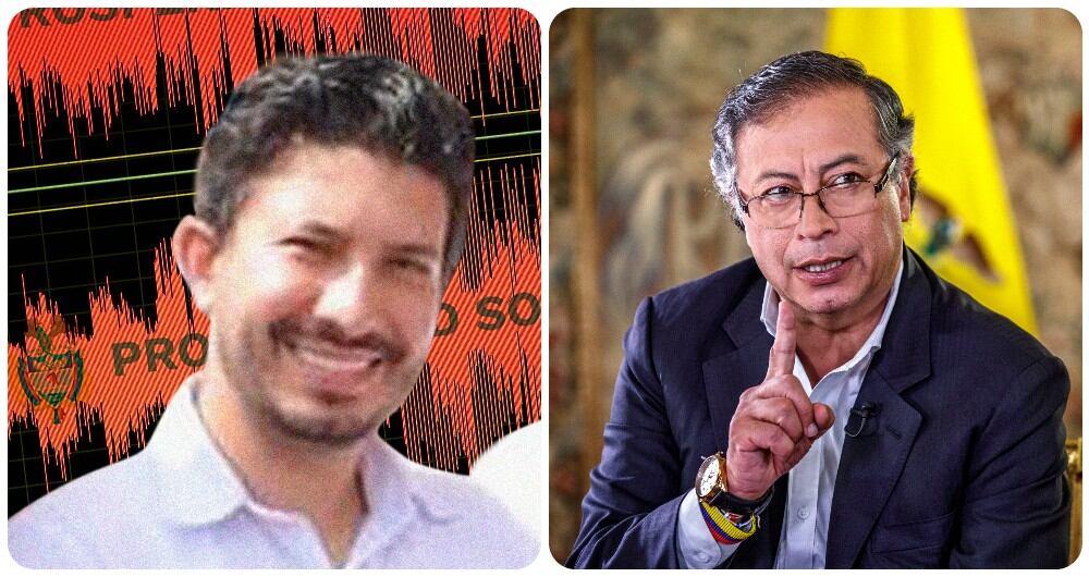 Jonathan Ramírez Nieves y Gustavo Petro.