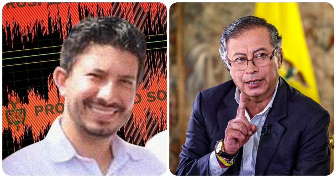Jonathan Ramírez Nieves y Gustavo Petro.