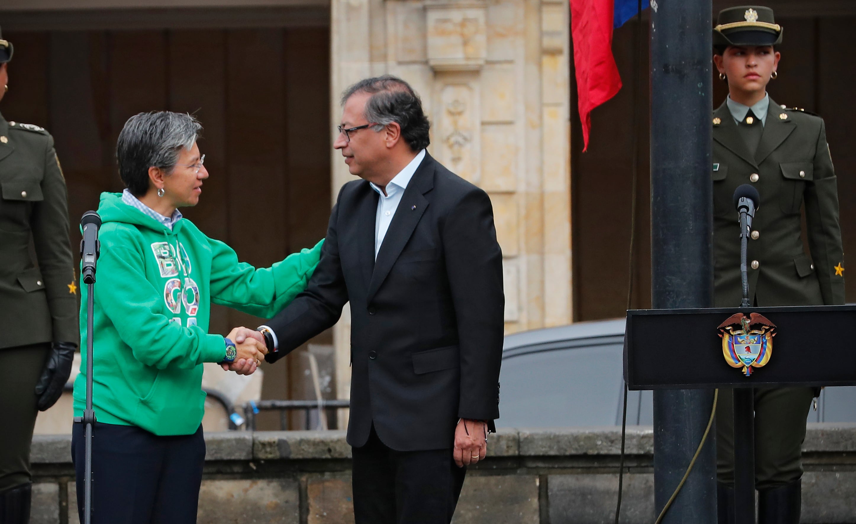 alcaldesa Claudia López y el presidente Gustavo Petro  en las Elecciones regionales 2023
Bogota octubre 29 del 2023
Foto Guillermo Torres Reina / Semana