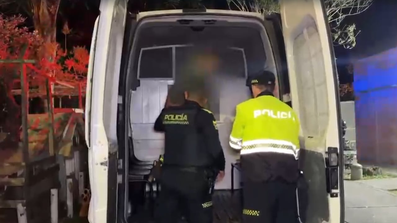 Este es el momento de la captura del sujeto.