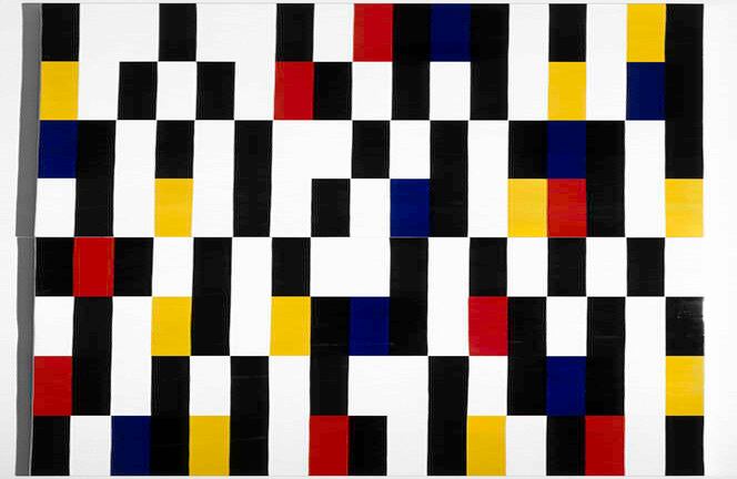 2. Alejandro Otero, (Venezuelan, 1921–1990). Board 1. 1976. Lacquer on wood.