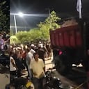 Imágenes de lo que ocurrió después del accidente.