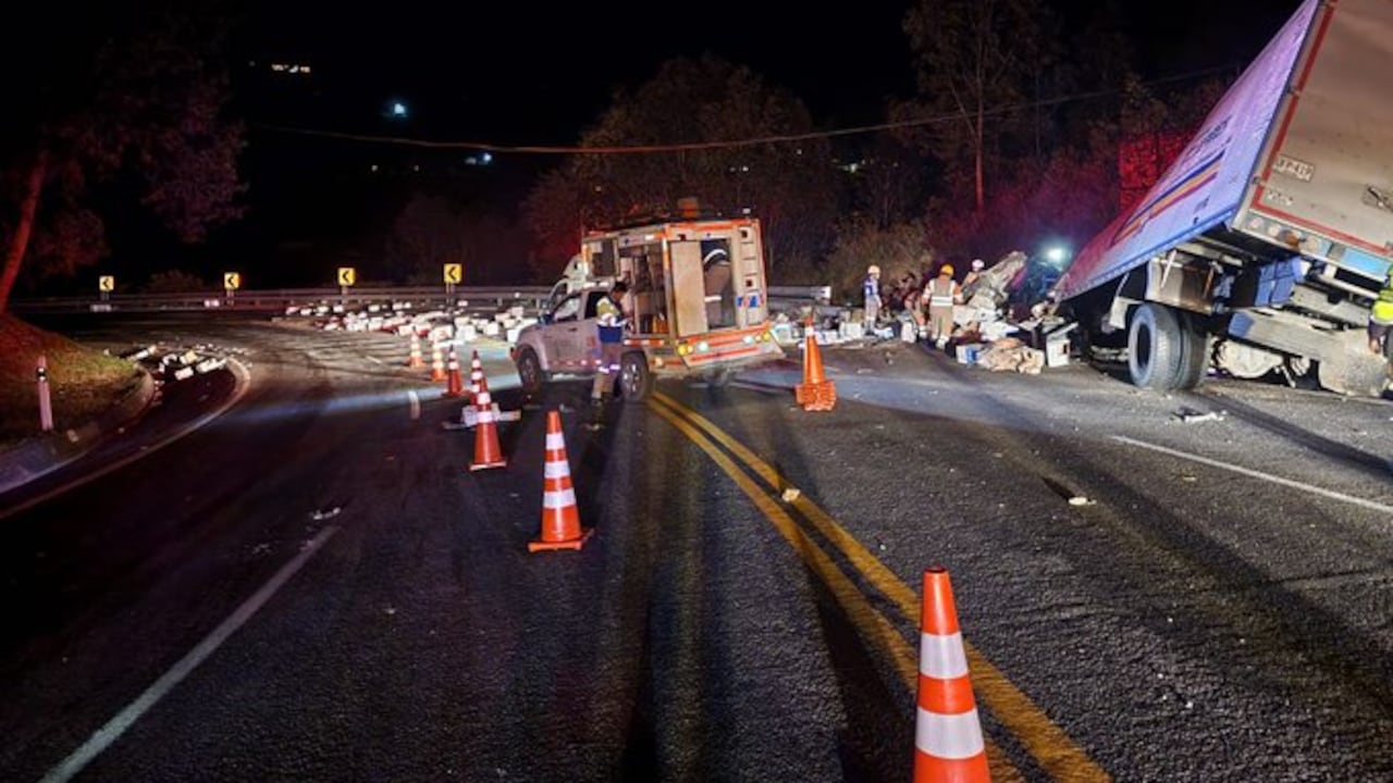 Accidente en la vía al llano