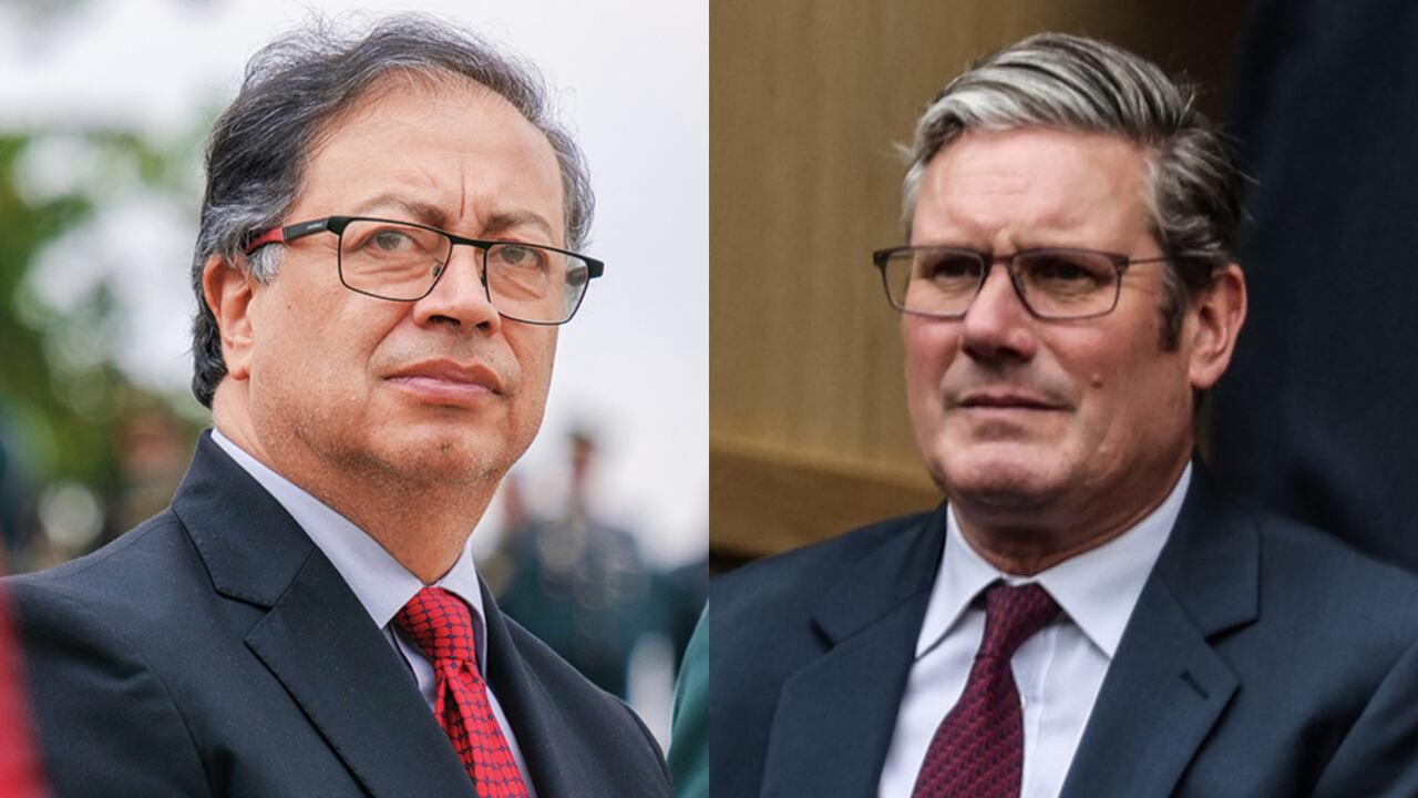Gustavo Petro y Keir Starmer.