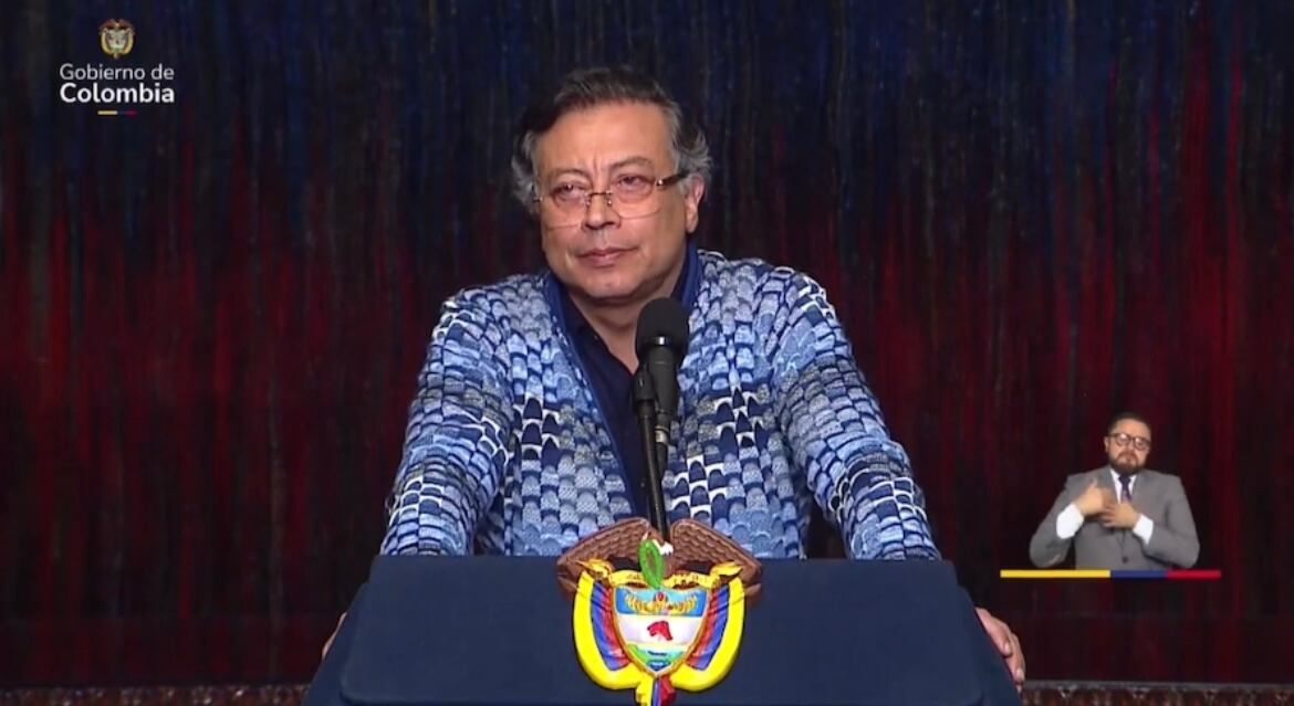 Presidente Gustavo Petro en alocución