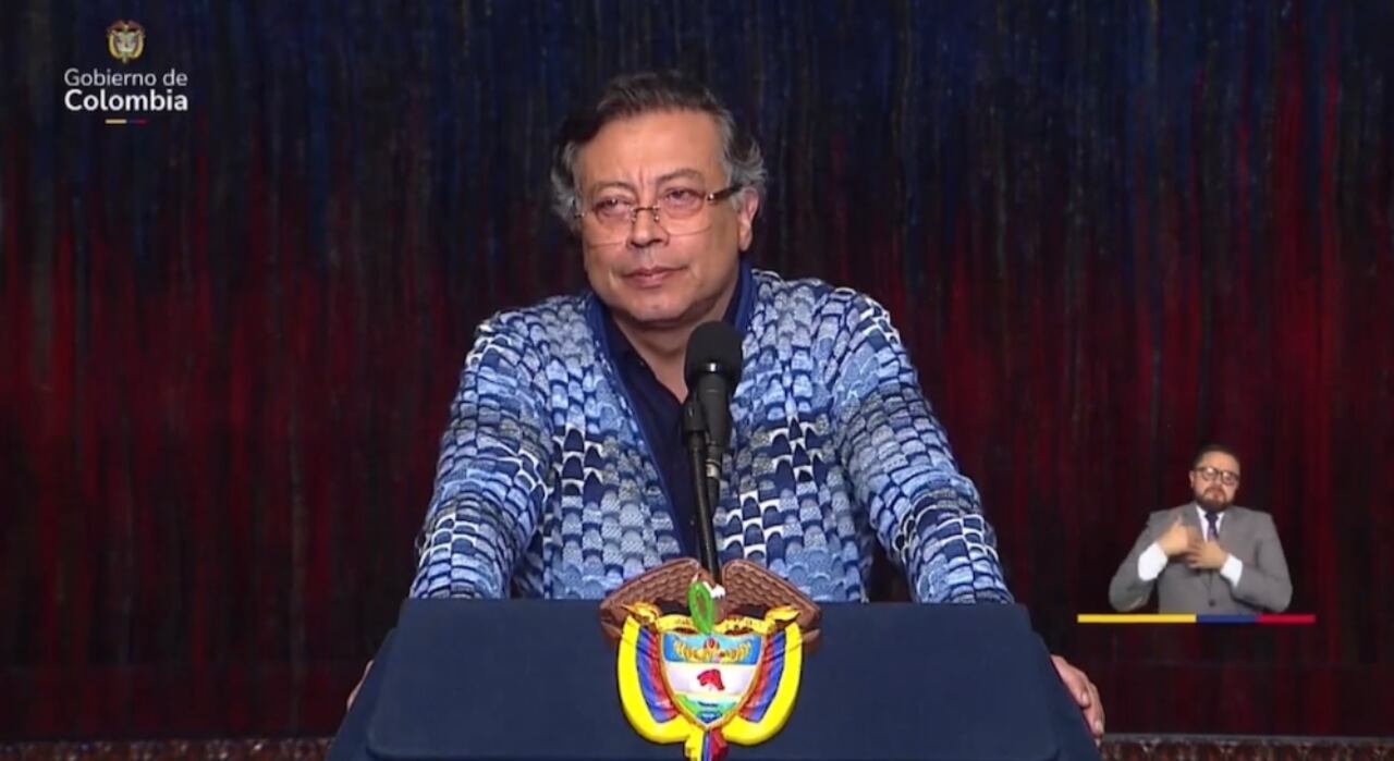 Presidente Gustavo Petro en alocución