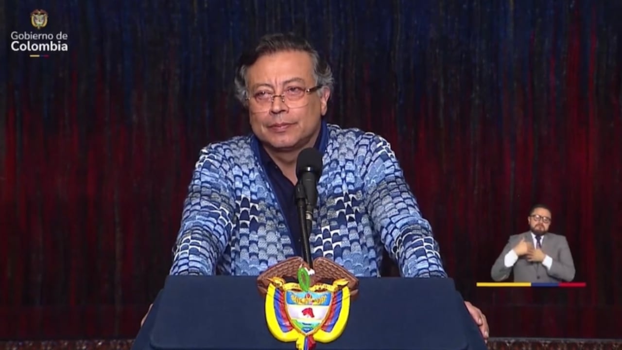Presidente Gustavo Petro en alocución