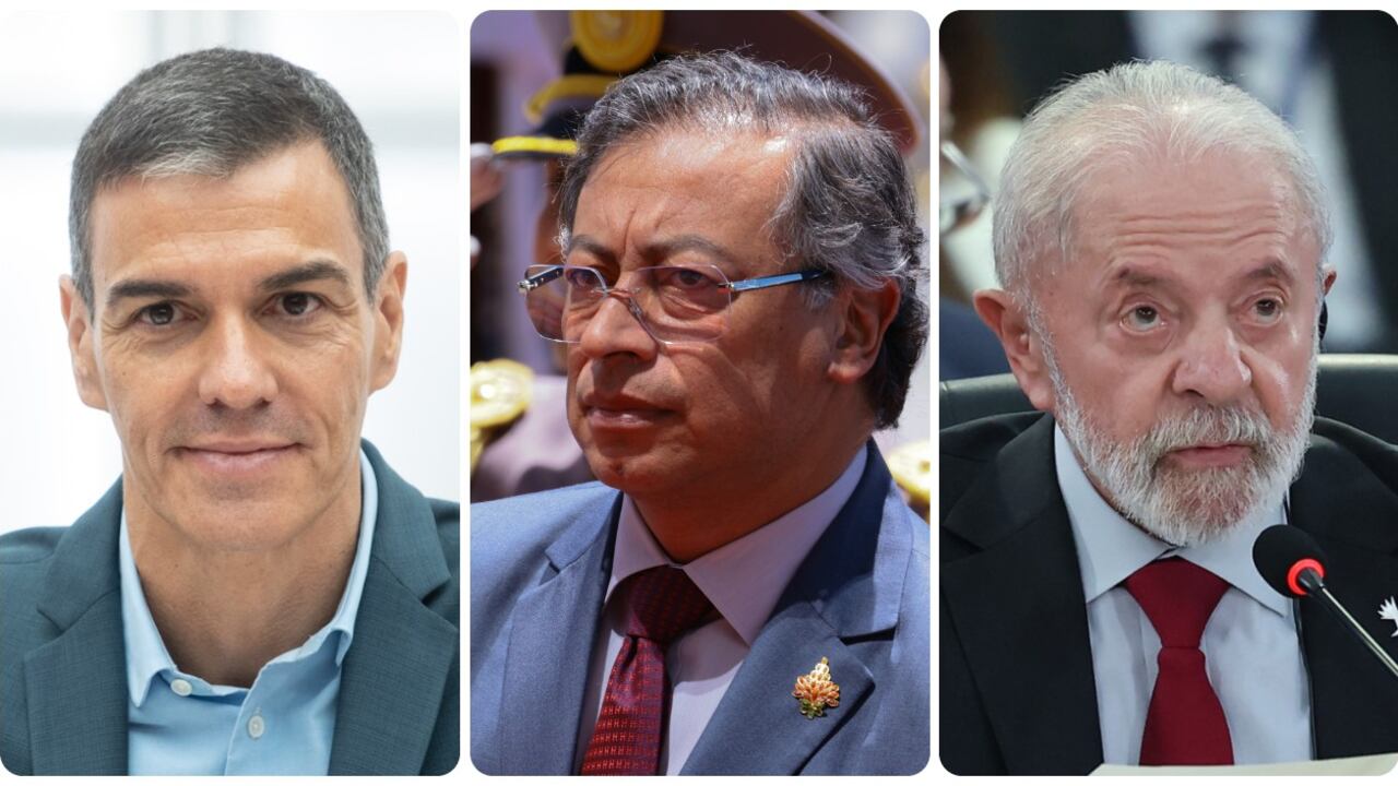 Pedro Sánchez, Gustavo Petro y Lula da Silva