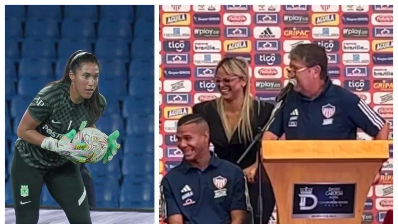 Vanessa Córdoba rechazó el chiste de Bolillo Gómez en plena conferencia de prensa.