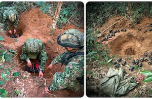 Hallaron depósito ilegal delas disidencias de las Farc en el departamento de Caquetá.