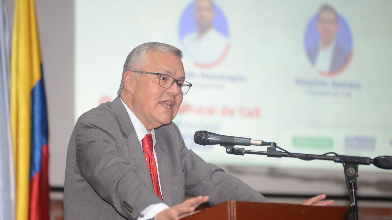 Cali: Foro Perspectiva de seguridad en Cali, con ministro de justicia Néstor Osuna Patiño, foto José L Guzmán. EL País