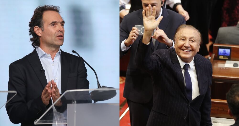 De izquierda a derecha: Federico Gutiérrez y Rodolfo Hernández