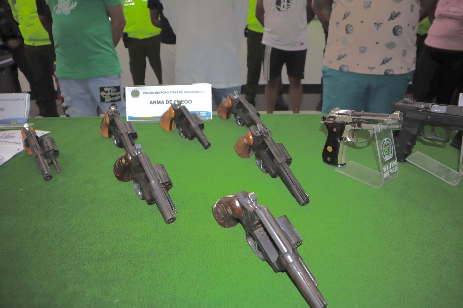 Material incautado por la Policía de Barranquilla.