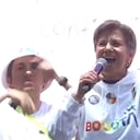 Claudia López en el cierre de la marcha del orgullo LGTBIQ en Bogotá.