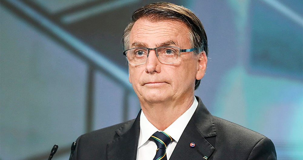 31 % Jair  bolsonaroEl actual presidente de Brasil parte como segundo en intención de voto, mientras parece enfilarse para impugnar los resultados. 