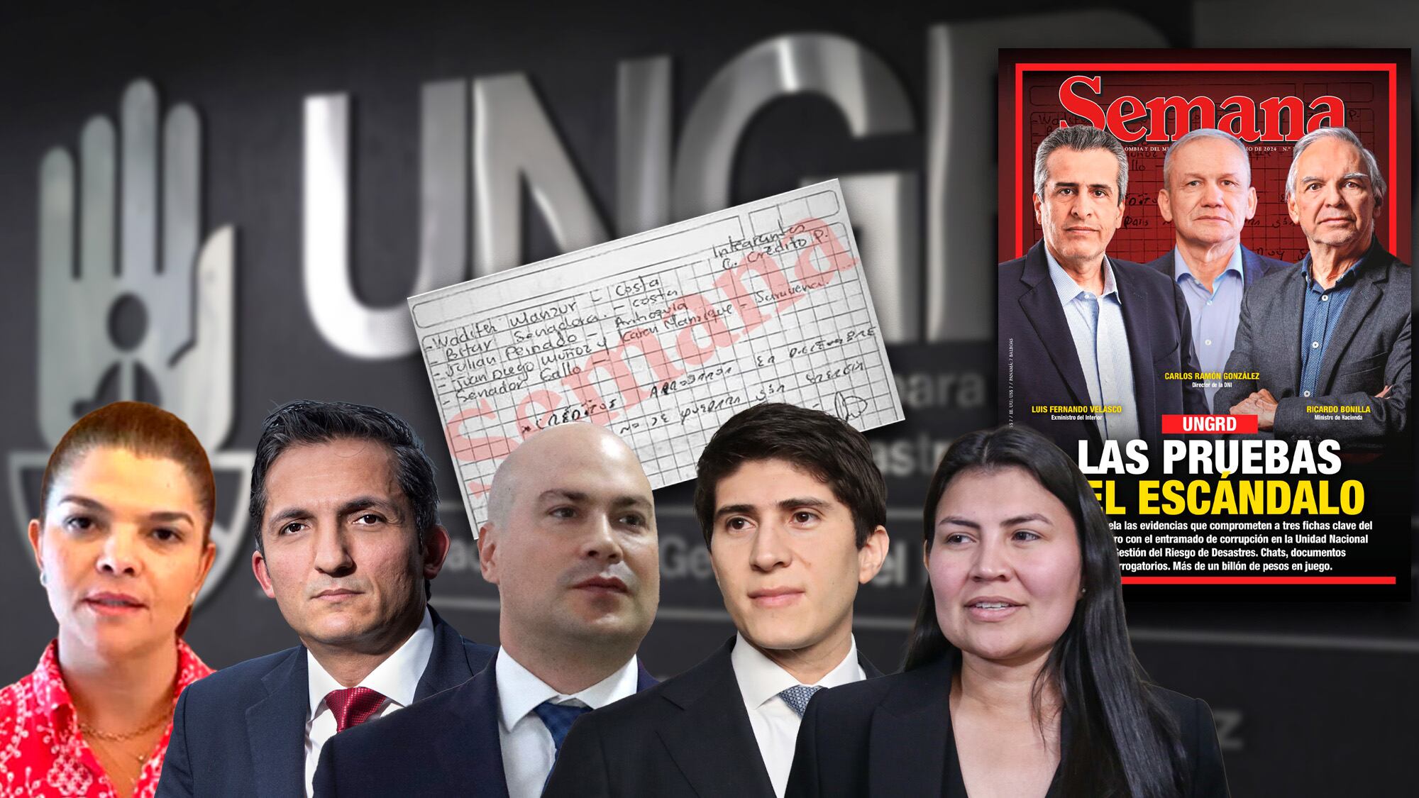 Liliana Bitar Castilla, Juan Pablo Gallo, Julián Peinado,  Wadith Manzur y Karen Manrique