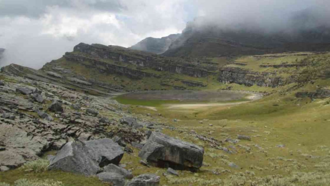 Esta es una de las lagunas que se pueden apreciar en el páramo del Almorzadero. Foto: Wikimedia Commons.