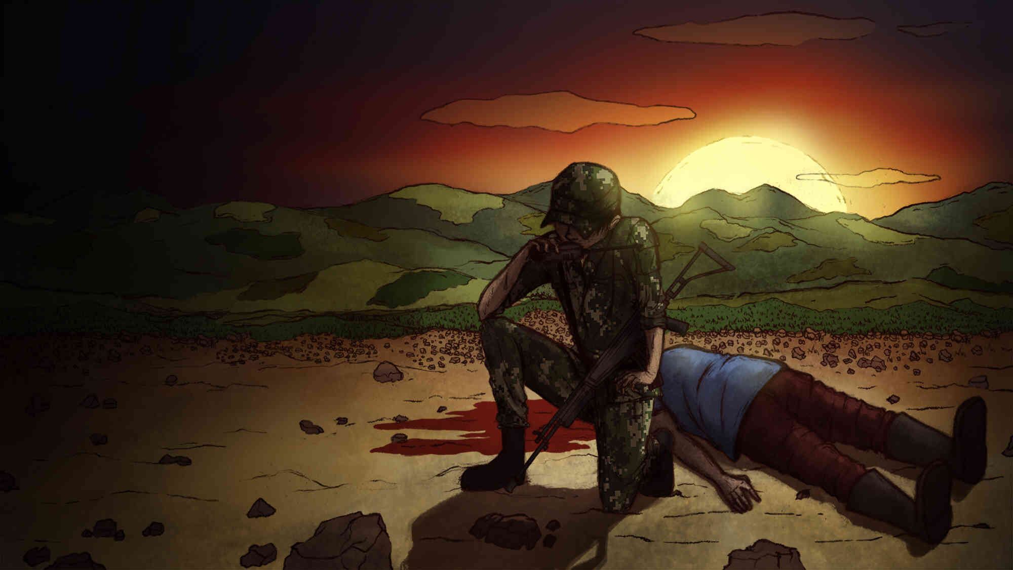 Ilustración de Dimar Torres por Angélica María Penagos.