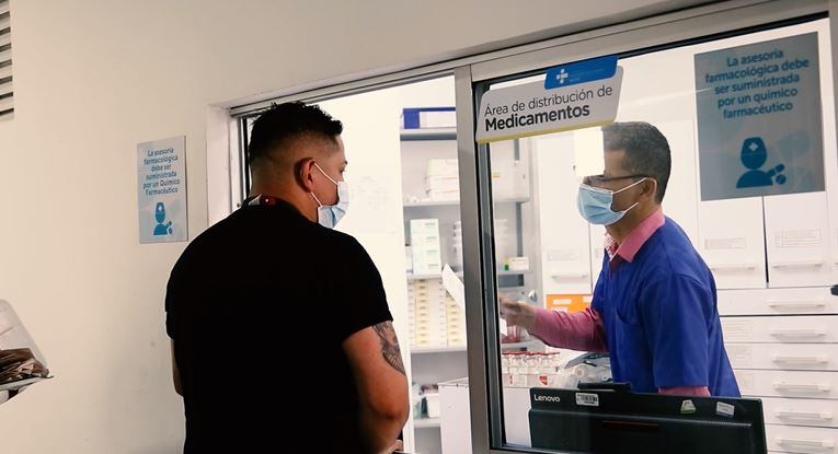 Entrega de medicamentos en el Hospital El Tunal