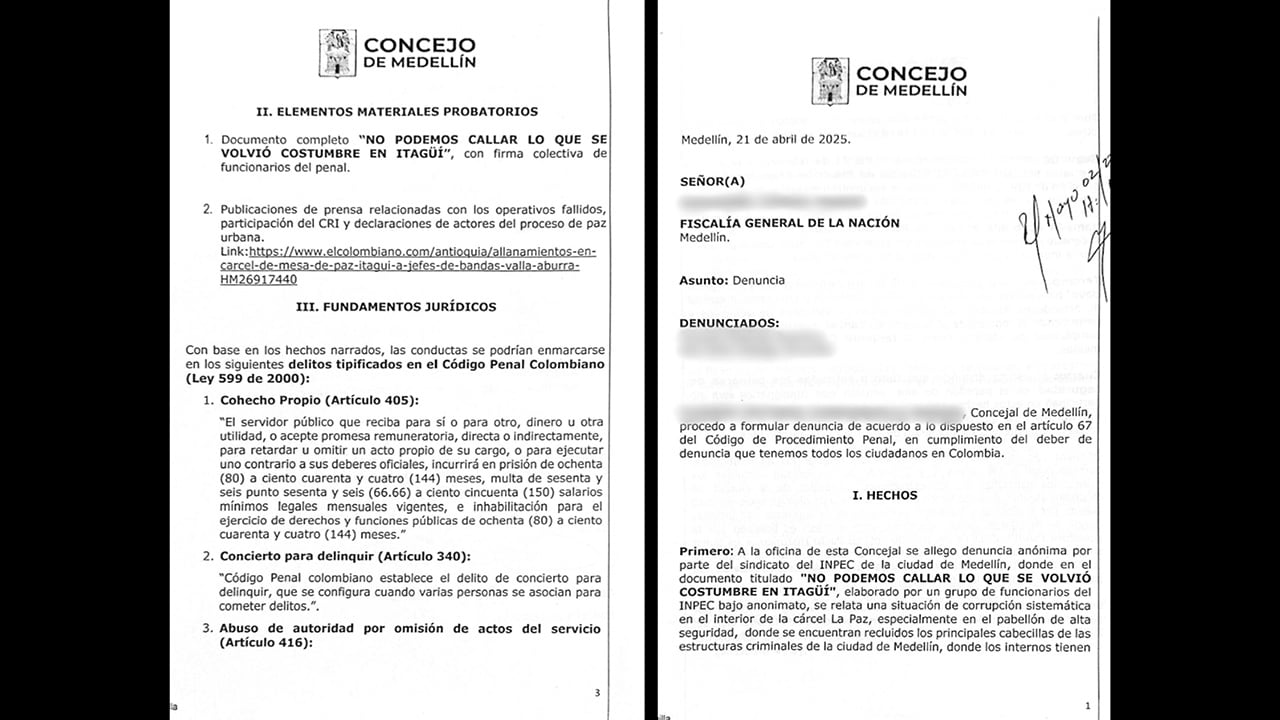 Denuncias sobre los delitos dentro del penal.