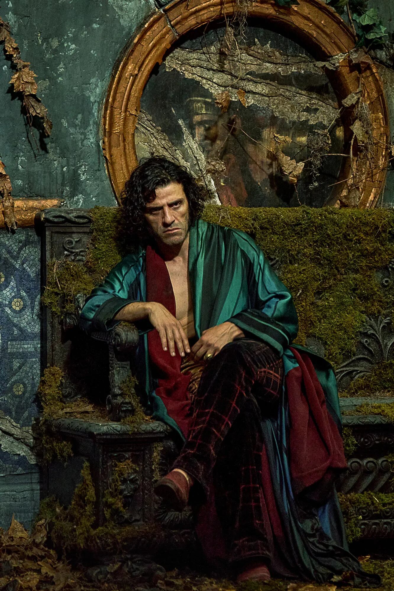 Oscar Isaac en Frankenstein de Guillermo del Toro. Nominada a los Golden Globes 2026.