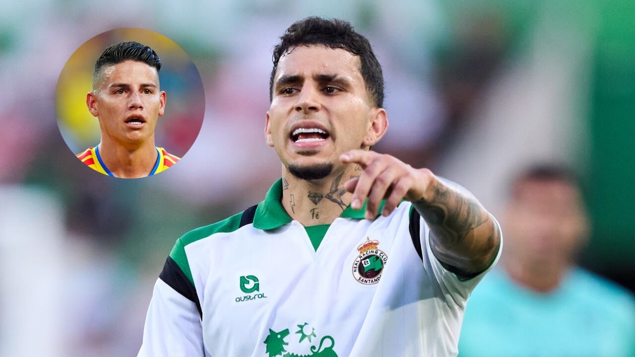 Gustavo Puerta y James Rodríguez.