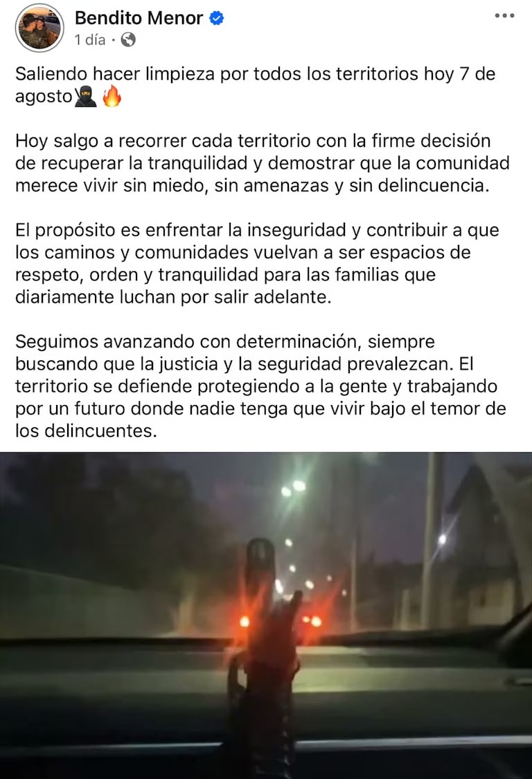 Este es uno de los post que hizo alias Bendito Menor.