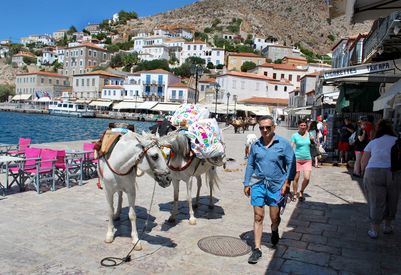 Hydra es una de las regiones en el mundo donde no se utilizan vehículos con tracción motor.