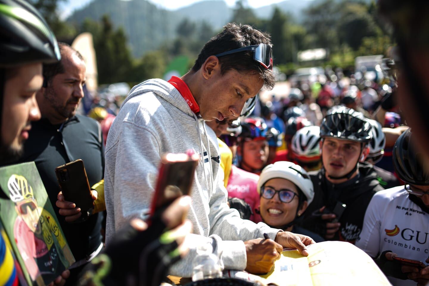 Gran rodada cumpleaños Egan Bernal
